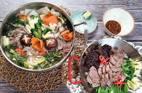 아롱사태 전골 만들기