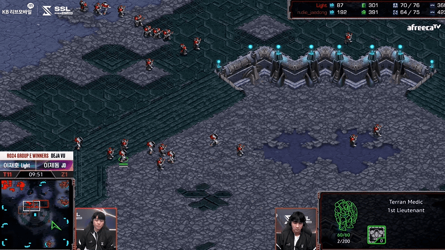 SSL 스타리그 24강 E조 승자전 테란주병력