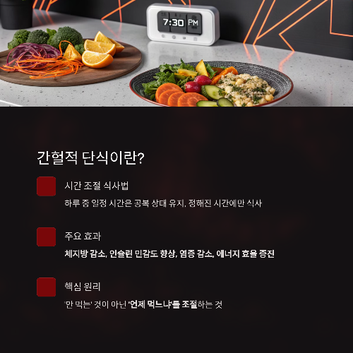 간헐적 단식이란? 시간으로 조절하는 건강한 식사법