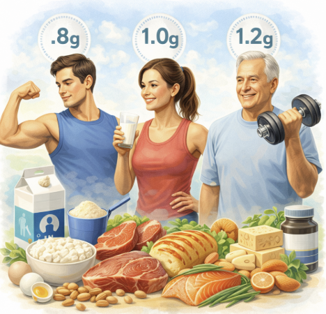 근육량 유지하는 단백질 섭취법|연령별로 달라지는 기준 총정리 관련 사진