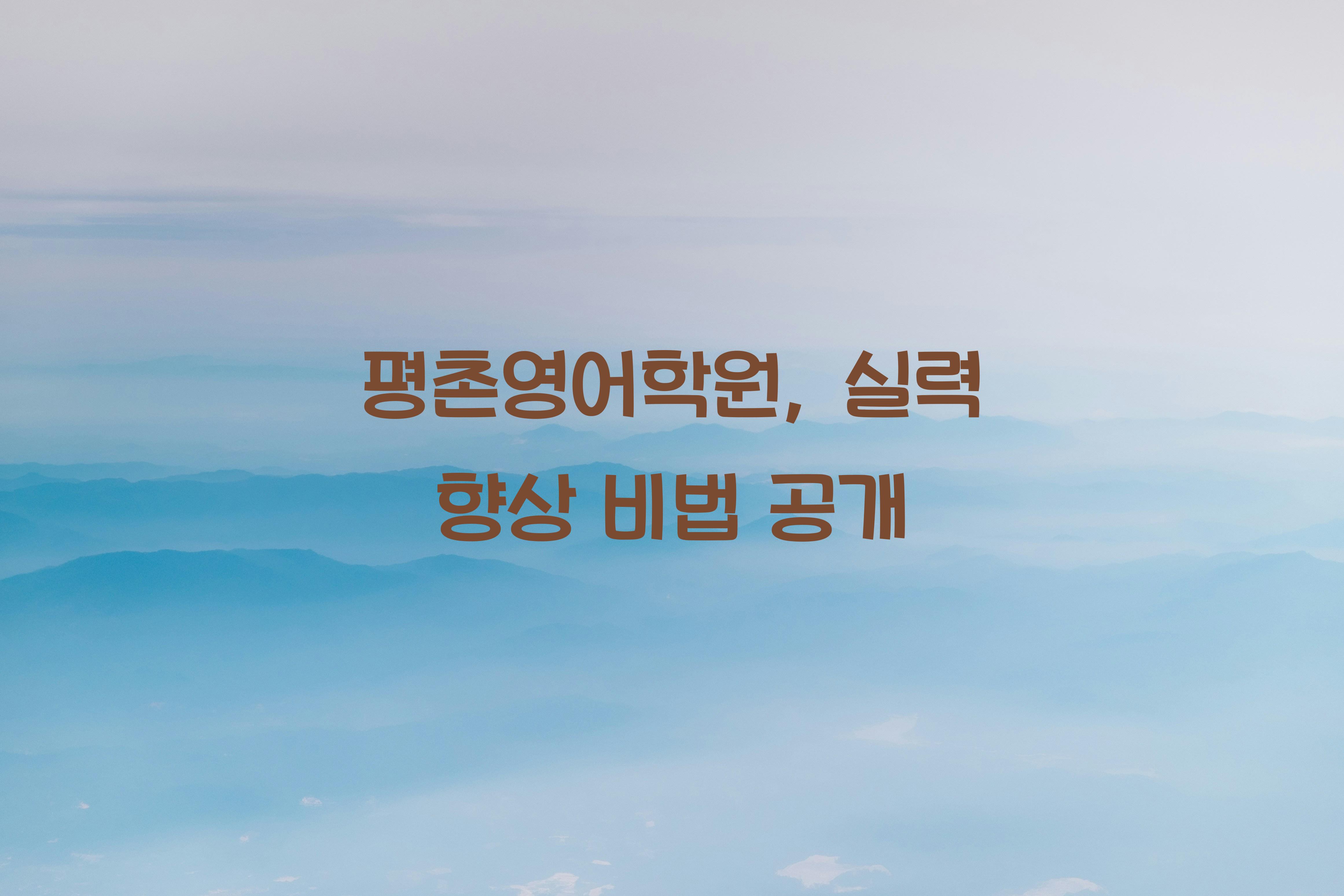 평촌영어학원