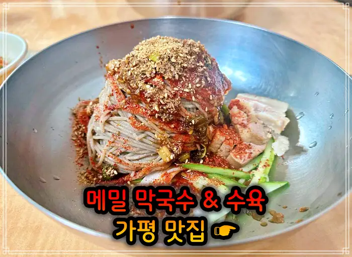 경기 가평 맛집 수도권 최고의 막국수