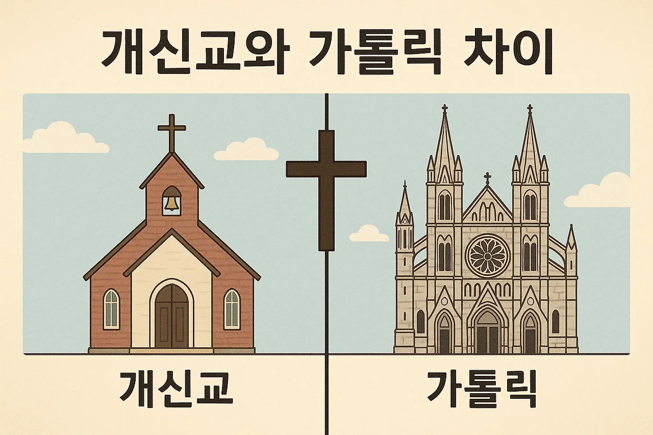 개신교와 가톨릭, 뭐가 다를까?