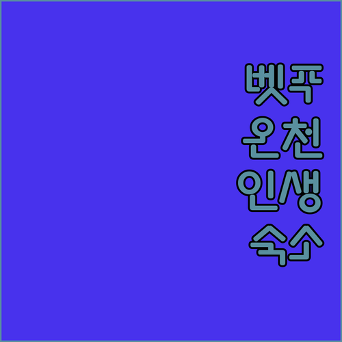 벳푸 온천 숙소 추천 베스트 5곳 위..