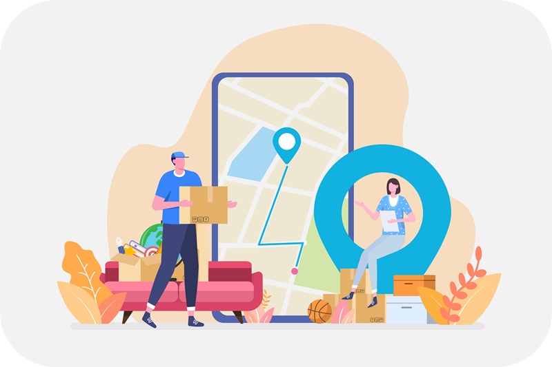 이사-짐-목적지까지-거리-표시-지도