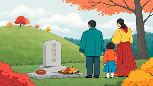 성묘-산소-가족-과일