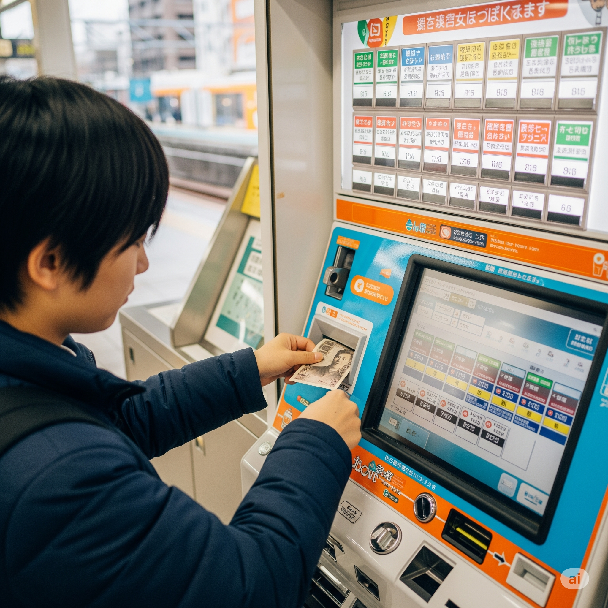 일본 자판기형 식당, 이렇게 이용해요! 관련이미지