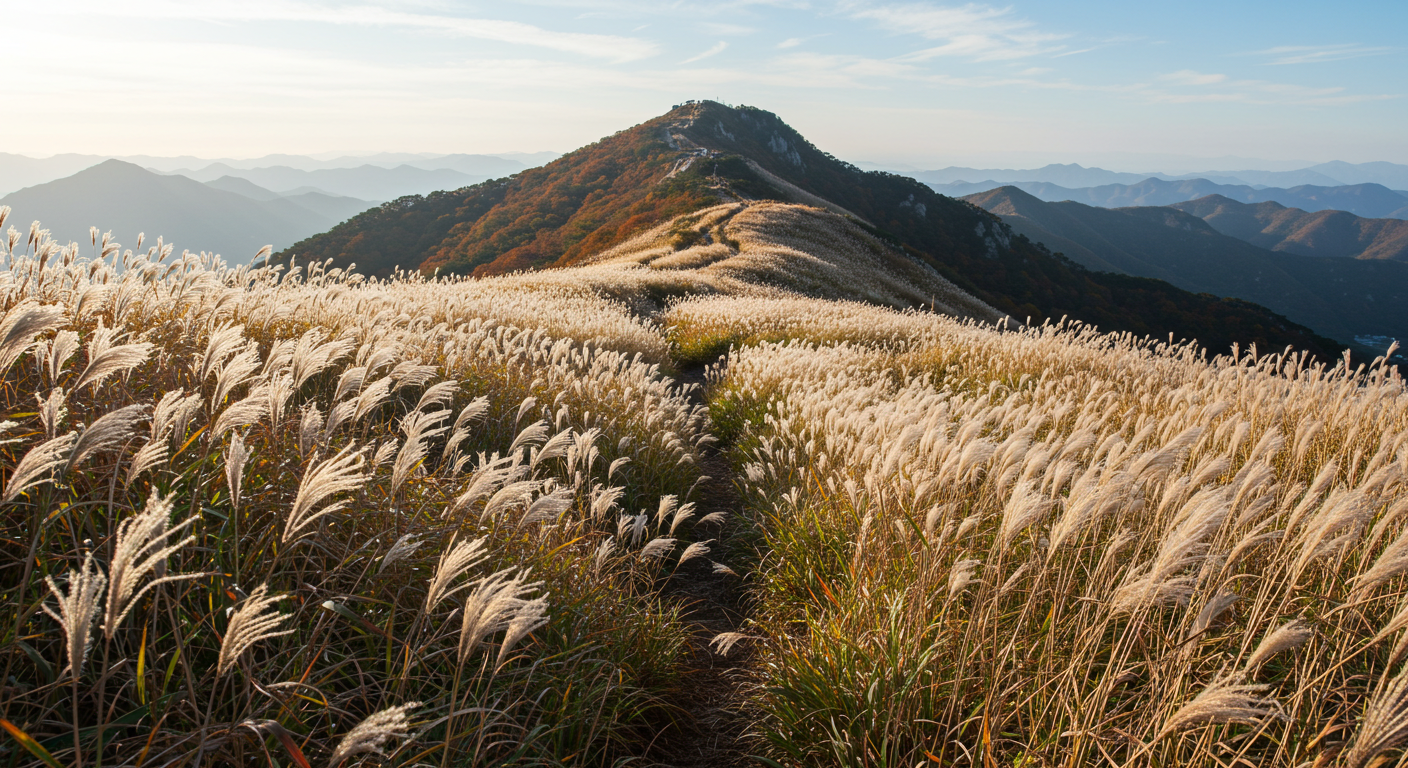 명선산 관련사진 억새밭