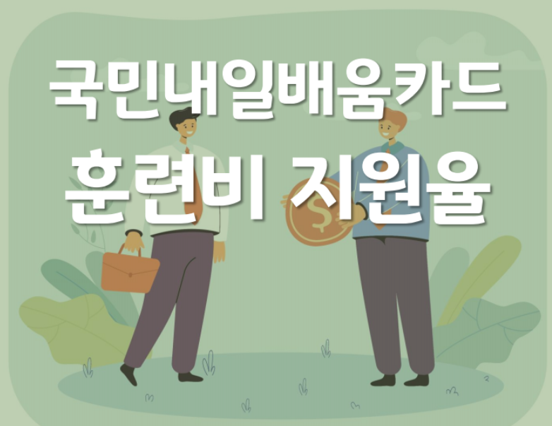 국민내일배움카드 훈련비 지원율