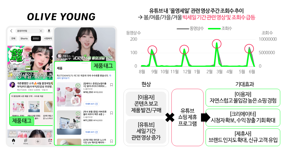 유튜브올리브영쇼핑제휴프로그램성과