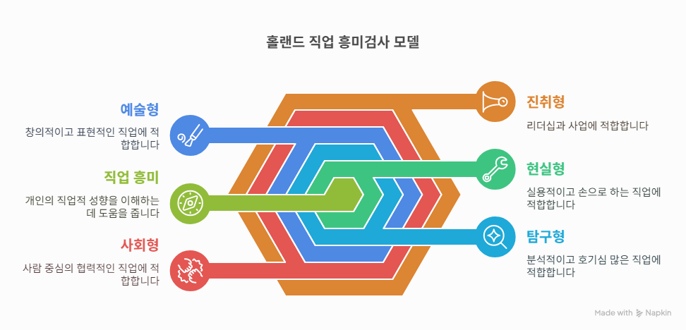 홀랜드 진로 검사 6각형