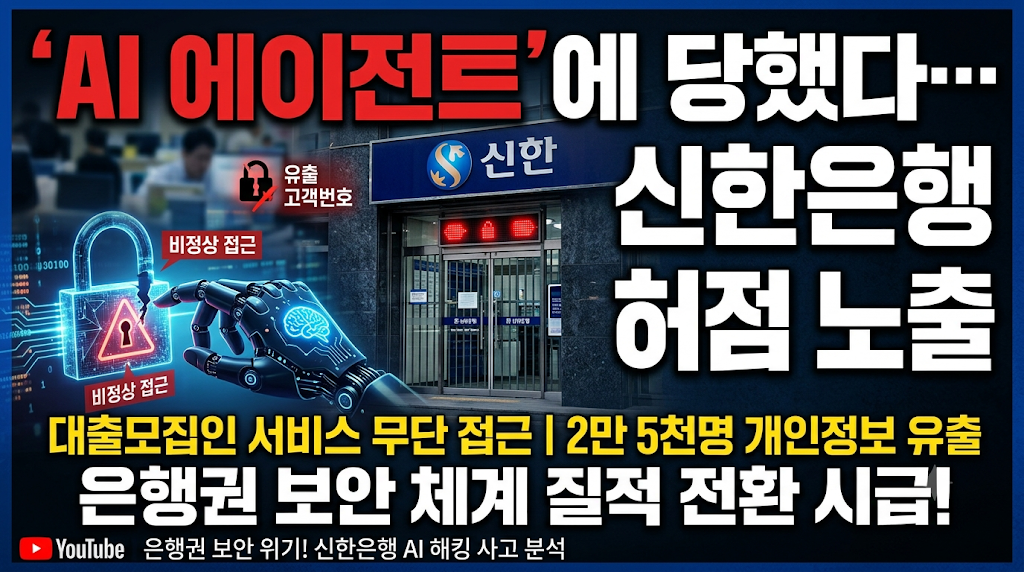 'AI 에이전트'에 당했다 신한은행 허점 노출 개인정보 유출