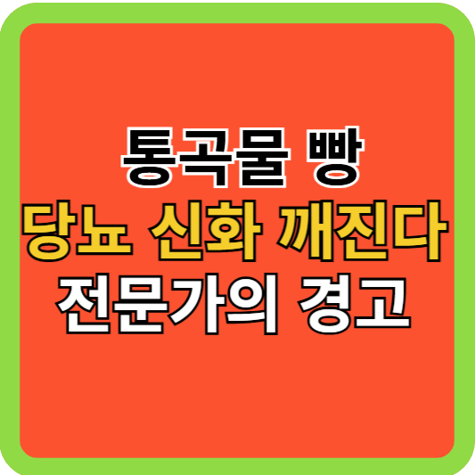 통곡물-빵 당뇨 신화 깨진다! 전문가의 경고!