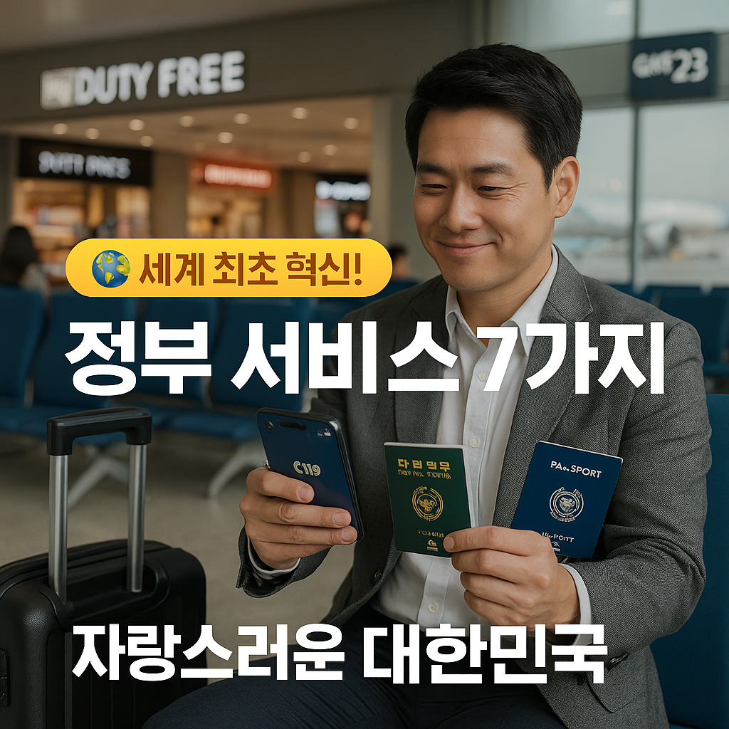 세계 최초 정부 서비스 7가지 혁신 (출처: 행정안전부)