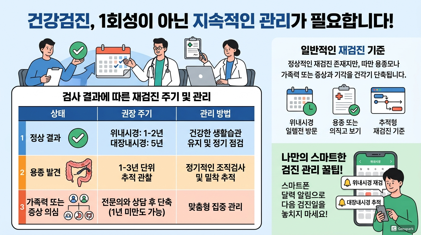 검사 후 재검 주기와 관리법