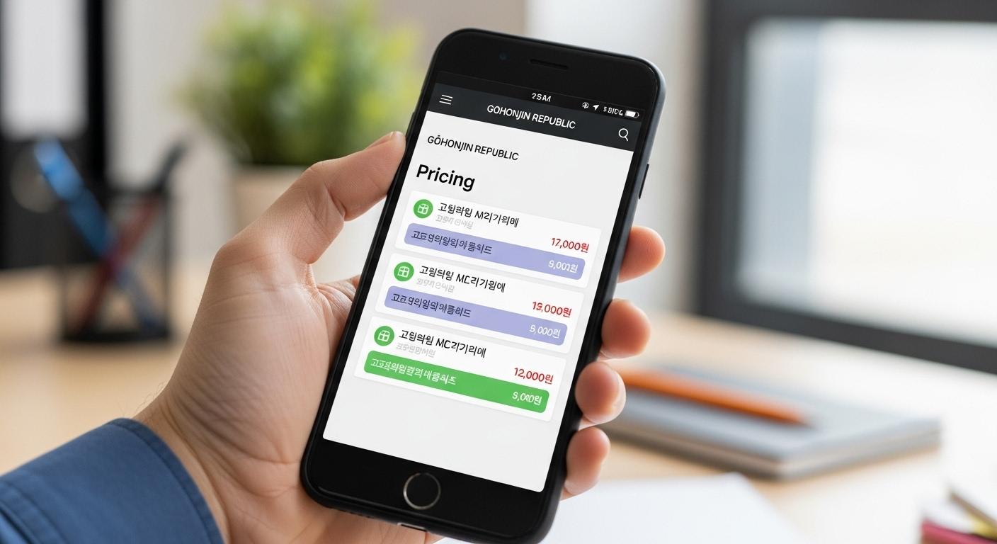 고혼진리퍼블릭 가격