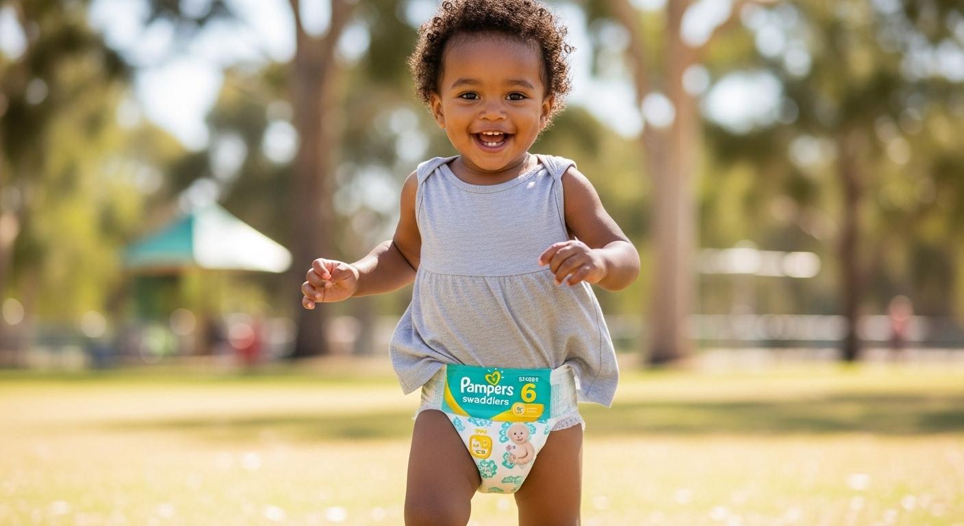 팸퍼스 기저귀 6단계
