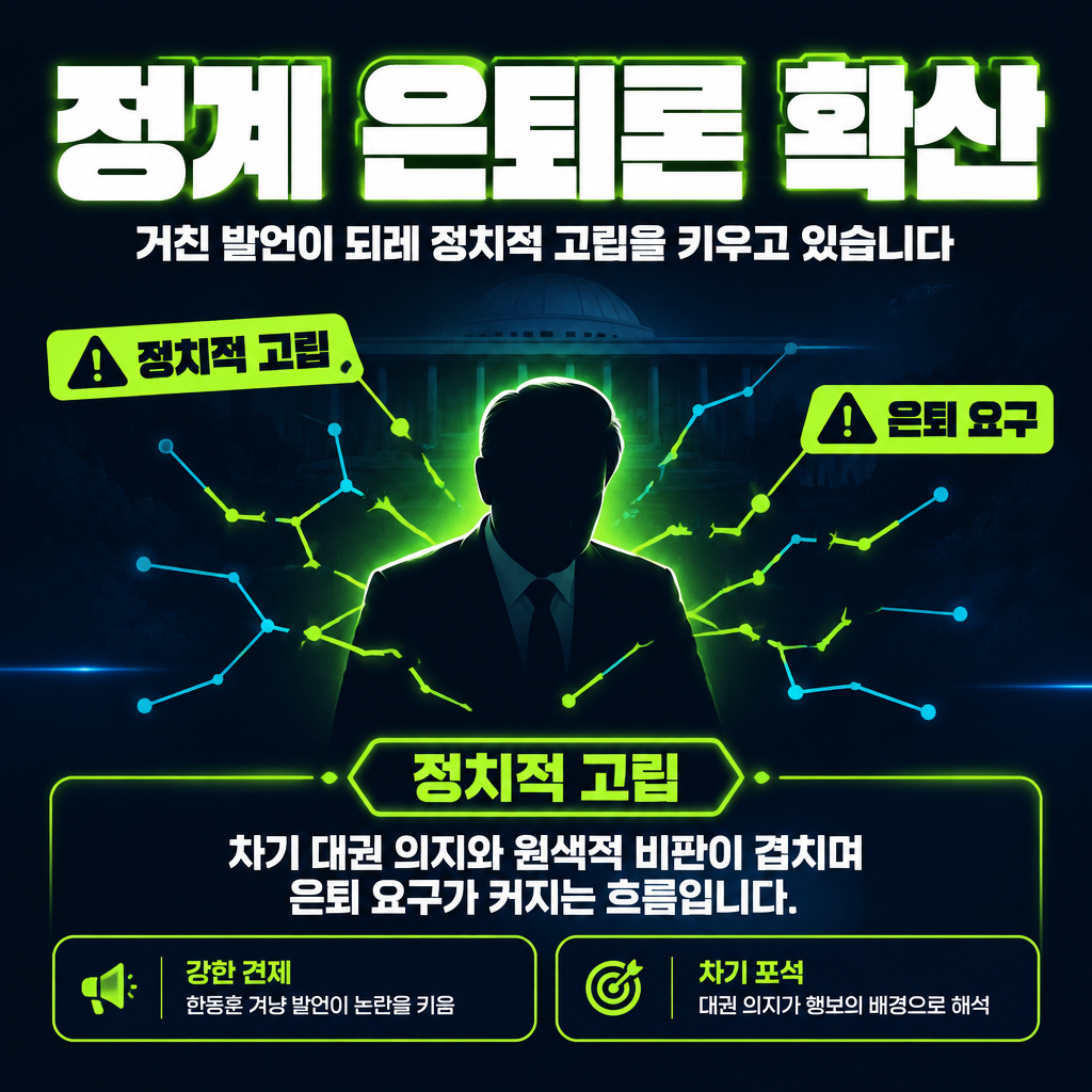 정계 은퇴론 확산