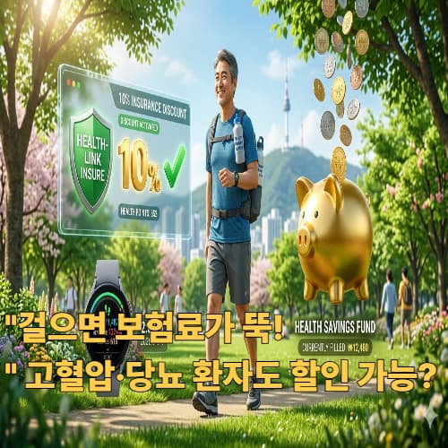 걷기 보험 할인 혜택 총정리: 연 15만원 아끼는 보험사 앱 Top 5