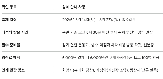구례산수유축제