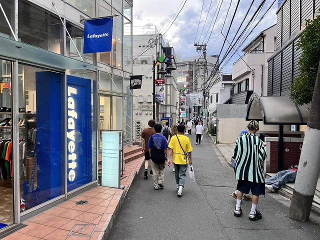 하라주쿠 오모테산도 상단부 거리