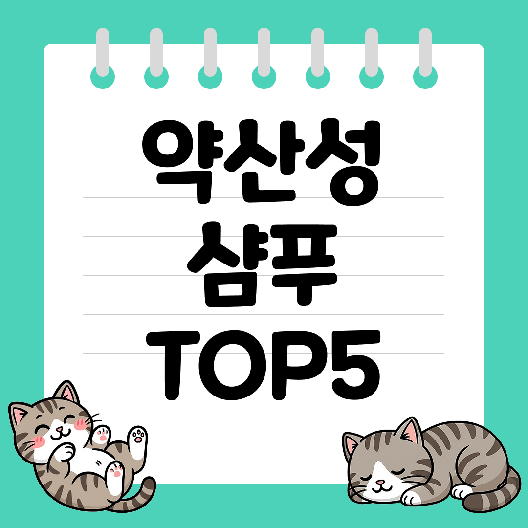 민감한 두피를 위한 pH 밸런스 맞춘 약산성 샴푸 추천 순위 TOP5