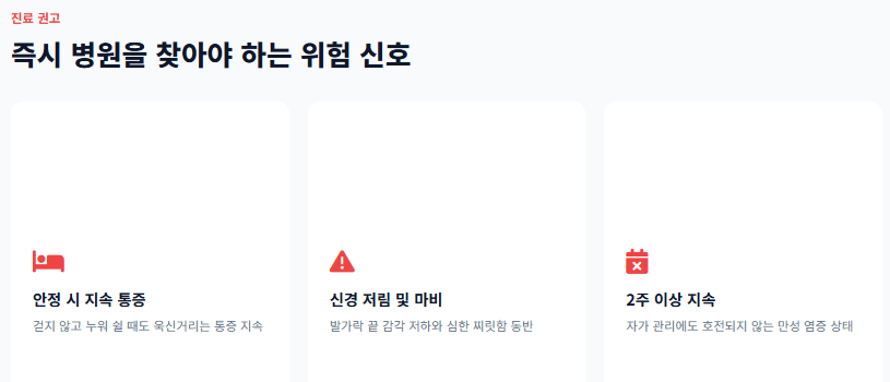 발바닥 통증의 원인