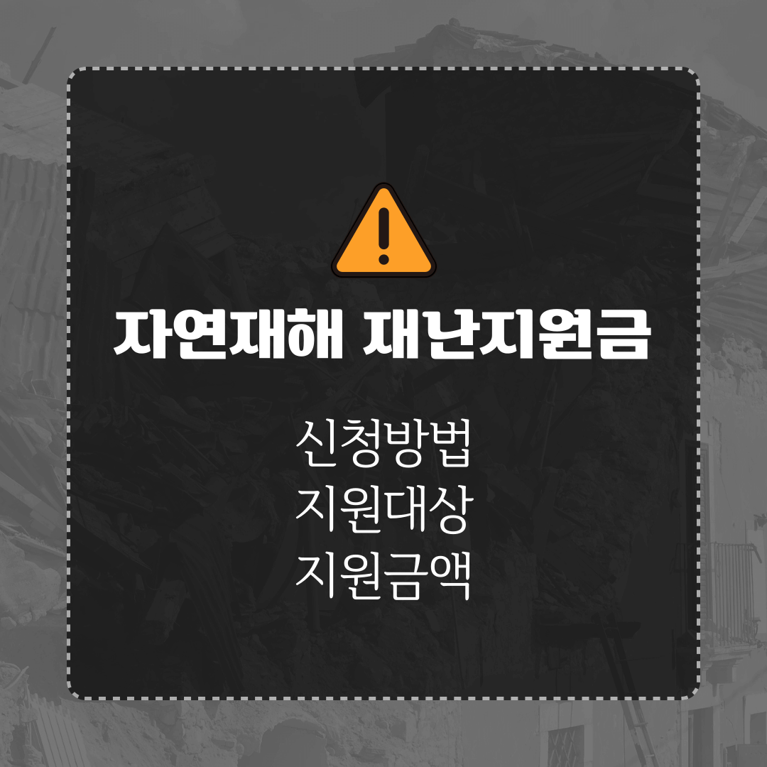자연재해-재난지원금-신청방법