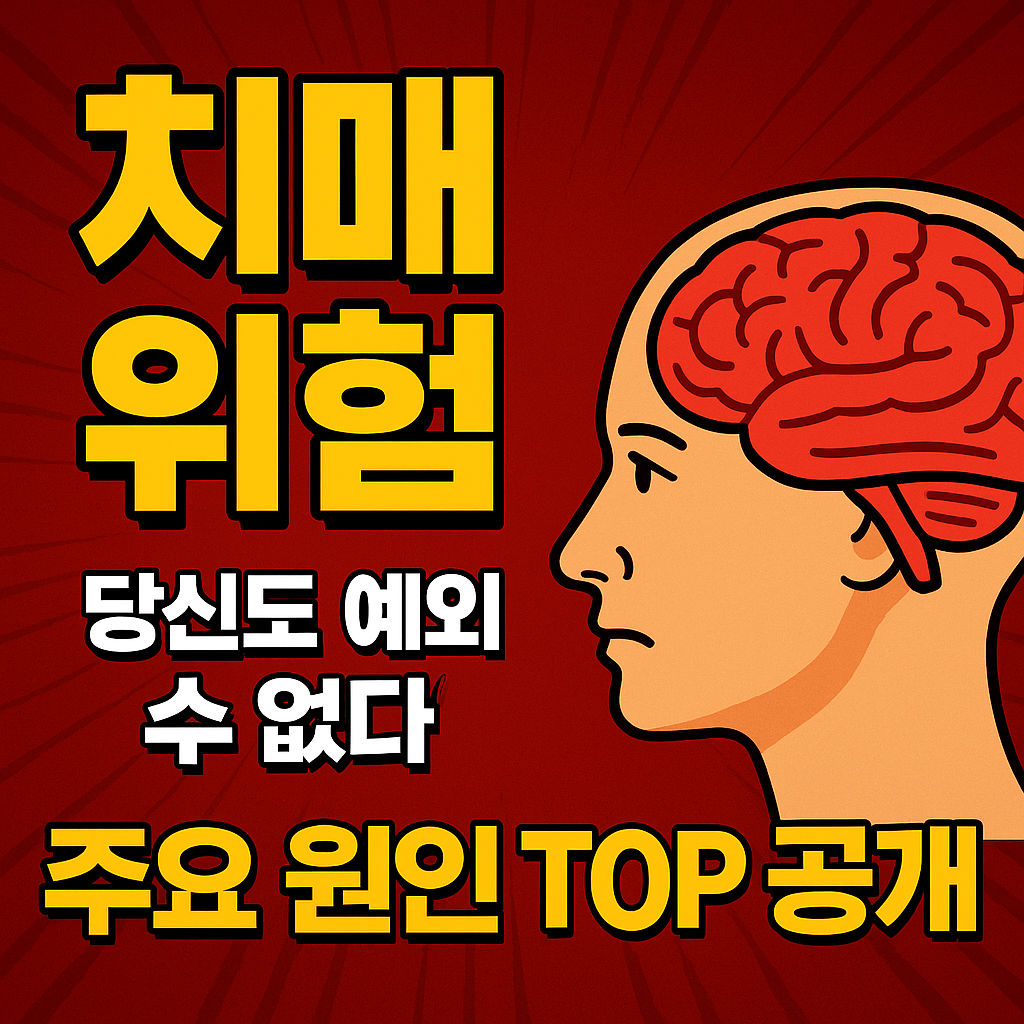 치매 위험, 당신도 예외일 수 없다! 주요 원인 TOP 공개