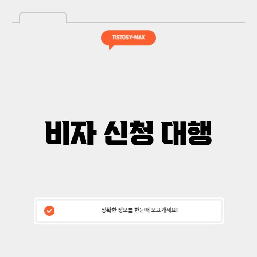 비자 신청 대행