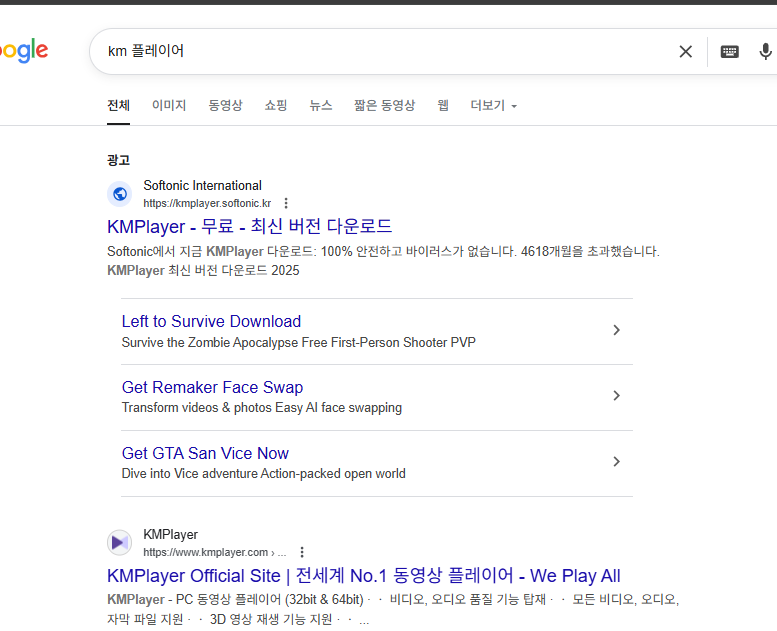 mp4 재생 플레이어 설치 홈페이지