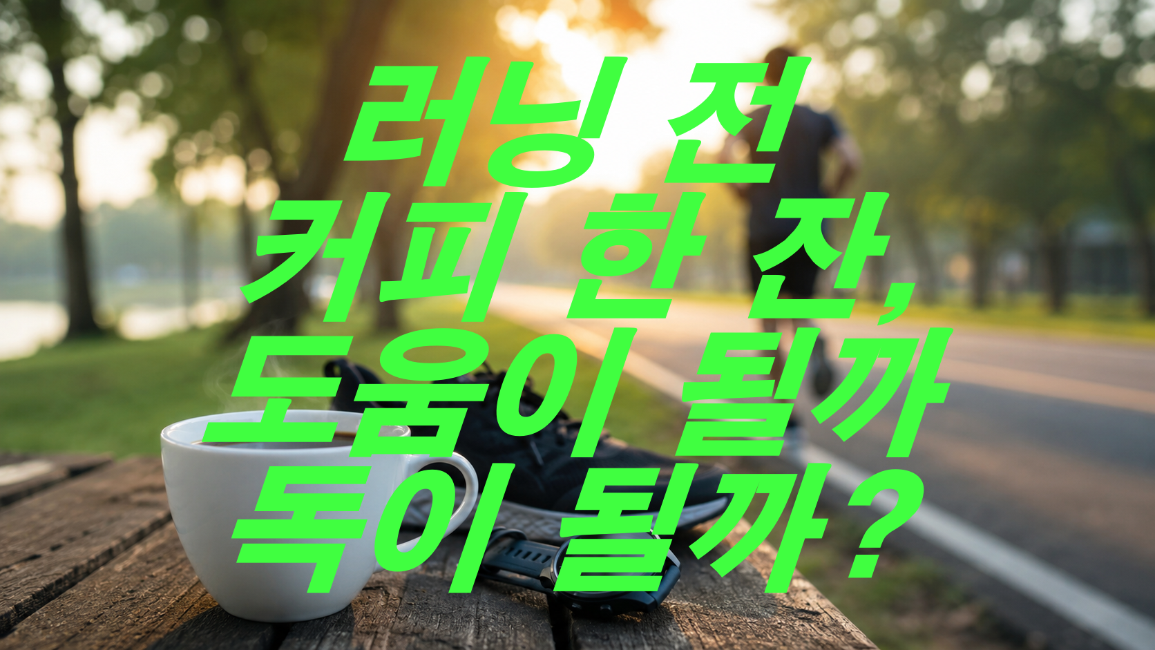 러닝 전 커피 한 잔, 도움이 될까 독이 될까?