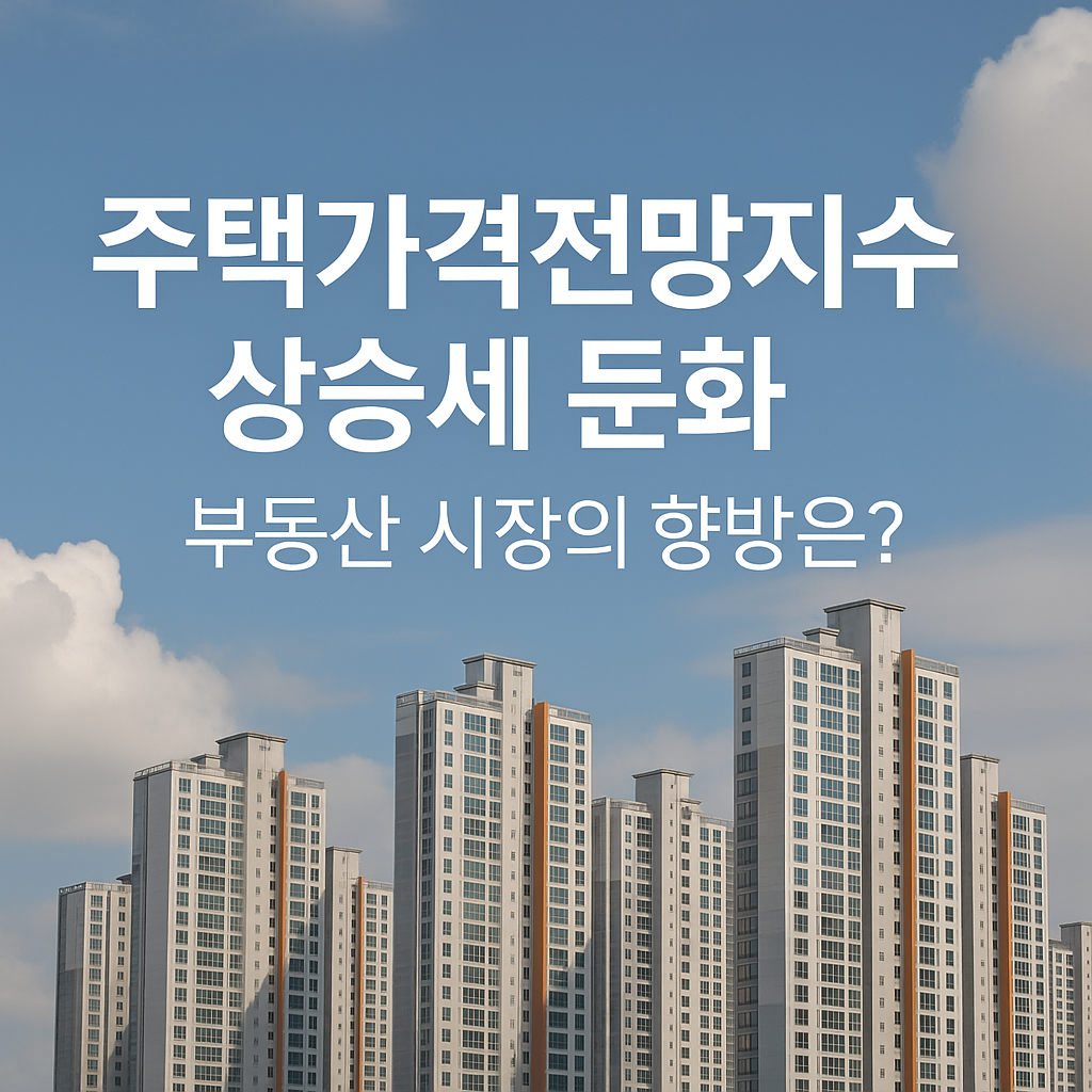 🏘️ 주택가격전망지수 상승세 둔화: 부동산 시장의 향방은?