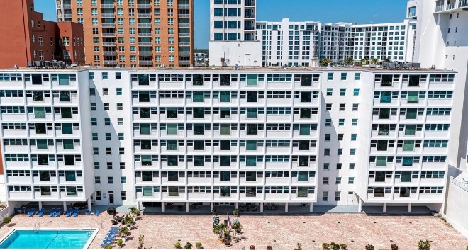 condominium with a community pool