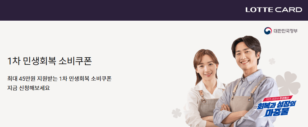 민생회복 소비쿠폰 카드사 이벤트 추가쿠폰 지급