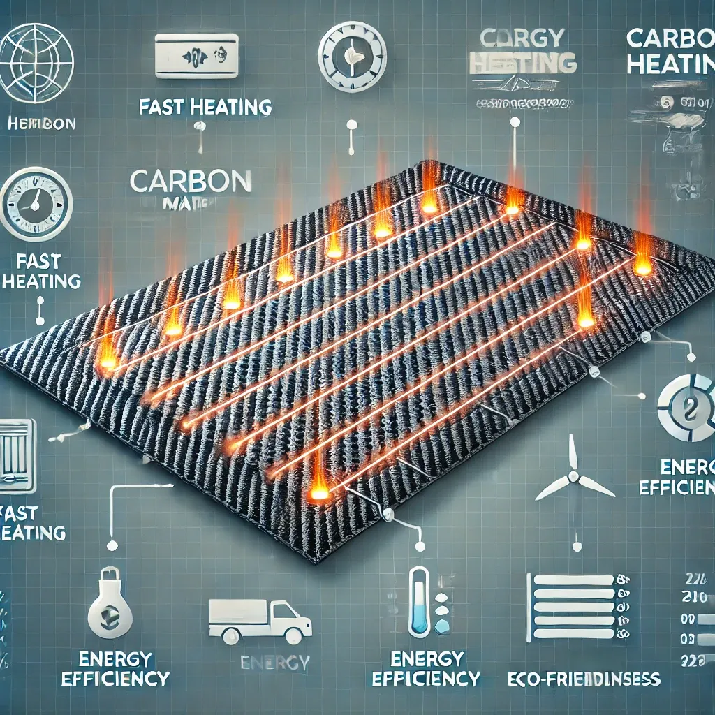 카본매트의 다층 구조와 탄소섬유&amp;#44; 보호 코팅을 보여주는 이미지