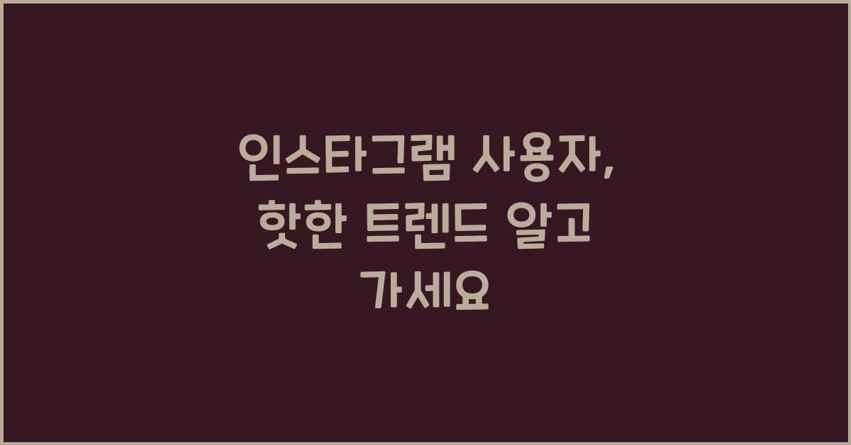 인스타그램 사용자