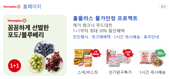 홈플러스 휴무일 안내