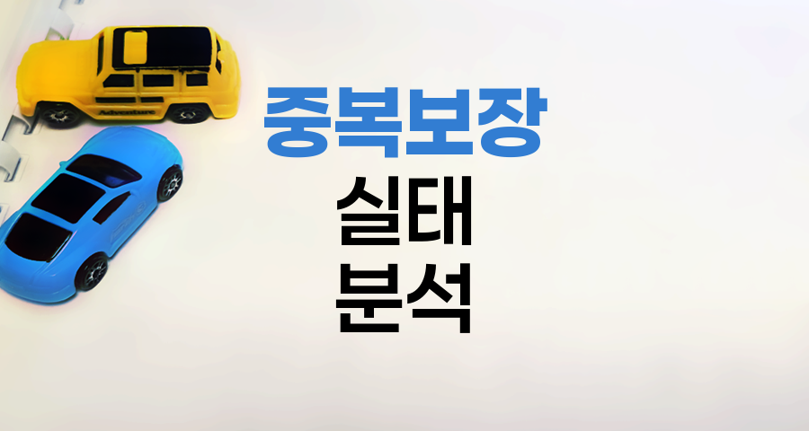 메리츠화재 자동차보험과 운전자보험 중복보장 실태