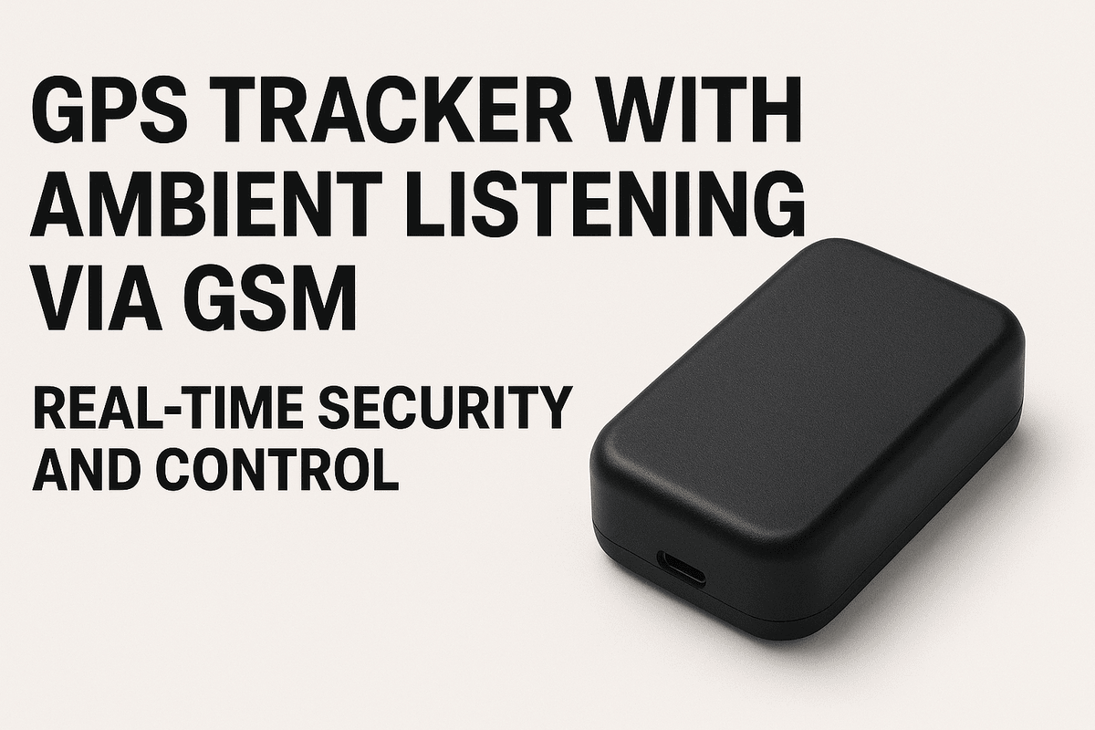 Mini GPS tracker with gsm audio transmitter