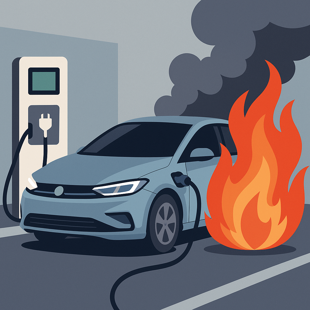 전기차 화재 관련 사진