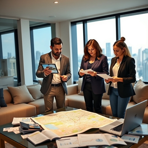 서울 아파트 투자전략을 논의하는 전문가 이미지