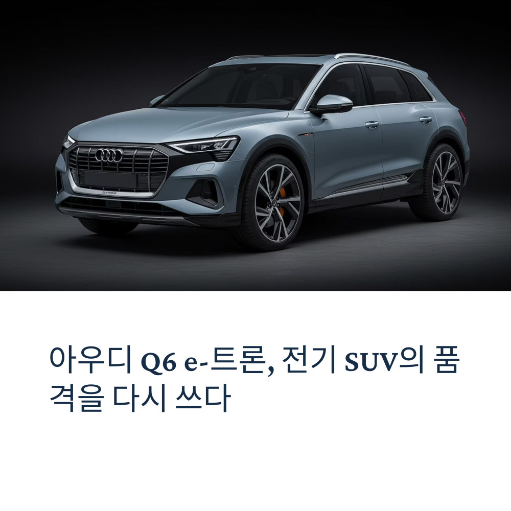 아우디 Q-6 트론 모습