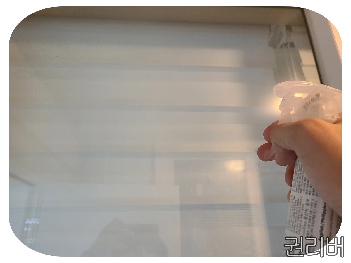 창문에 물 뿌리기