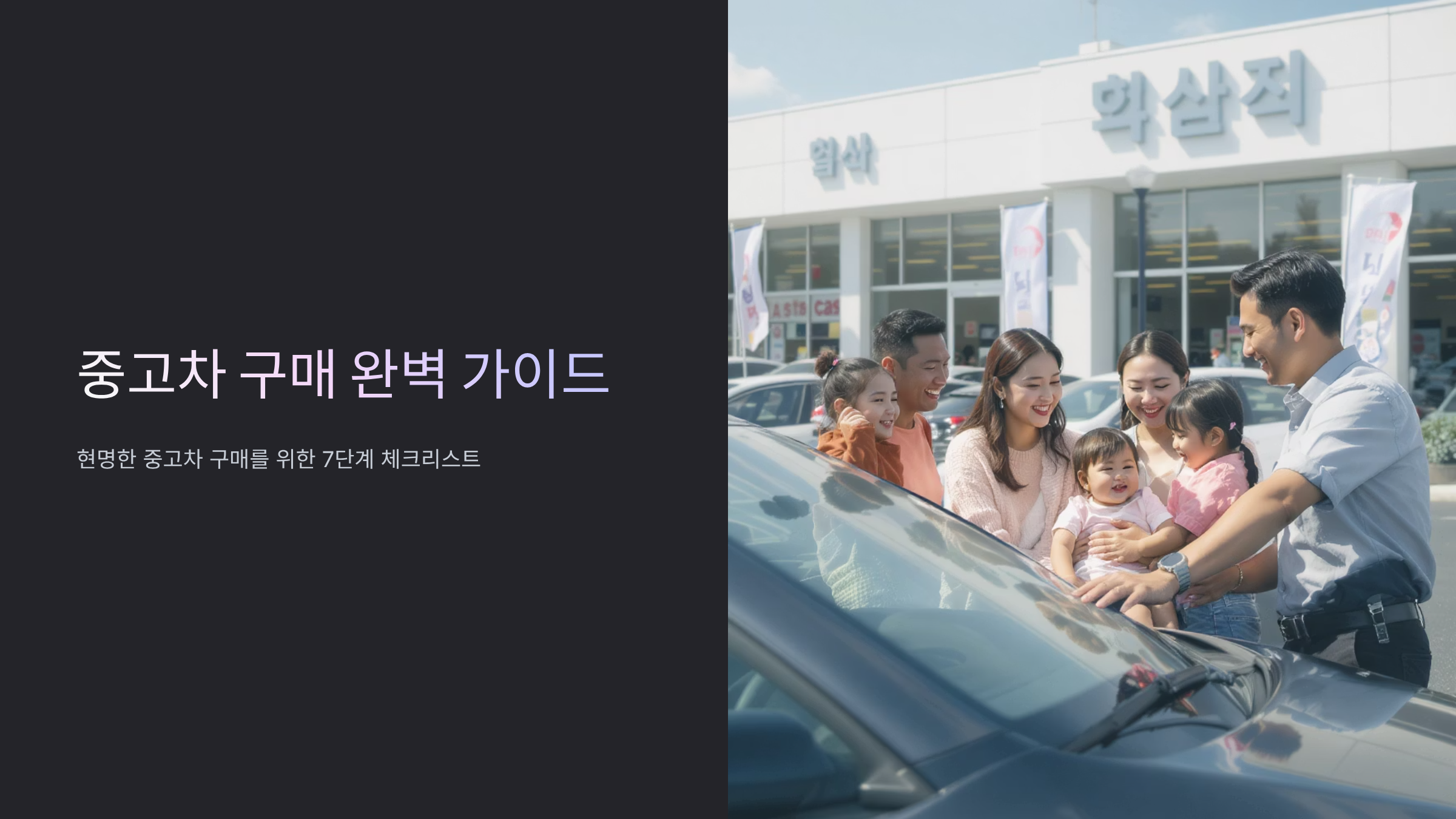 중고차 구매 시 필수 체크리스트 7가지