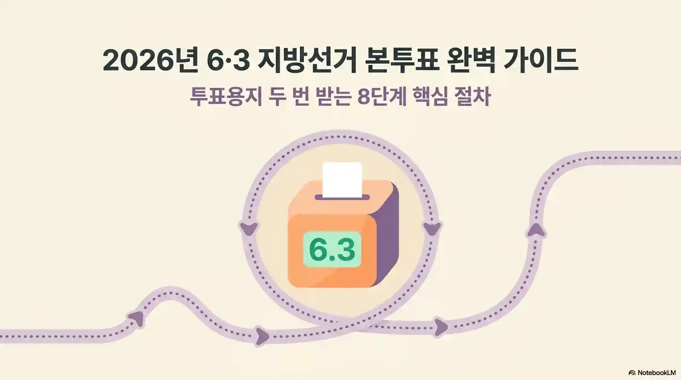 2026년 6&middot;3 지방선거 본투표 완벽 가이드 - 투표용지 두 번 받는 8단계 핵심 절차 타이틀 카드