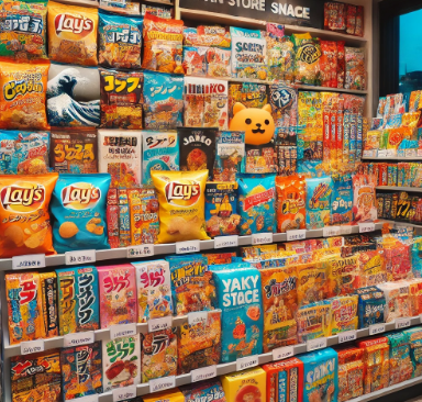 일본편의점 과자 사진