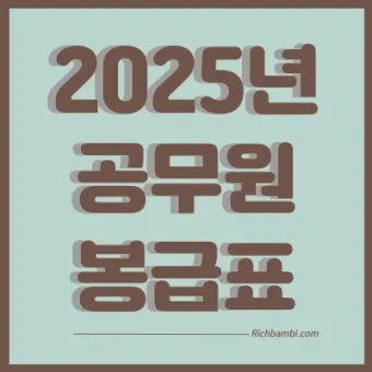 2025년 공무원 봉금표 인상률_14