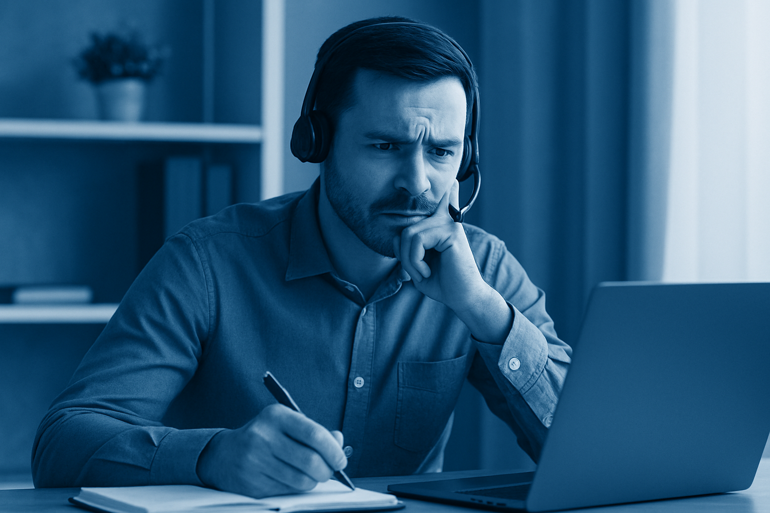 채권기관 담당자와 영상 통화하며 새출발기금 협상을 진행하는 소상공인