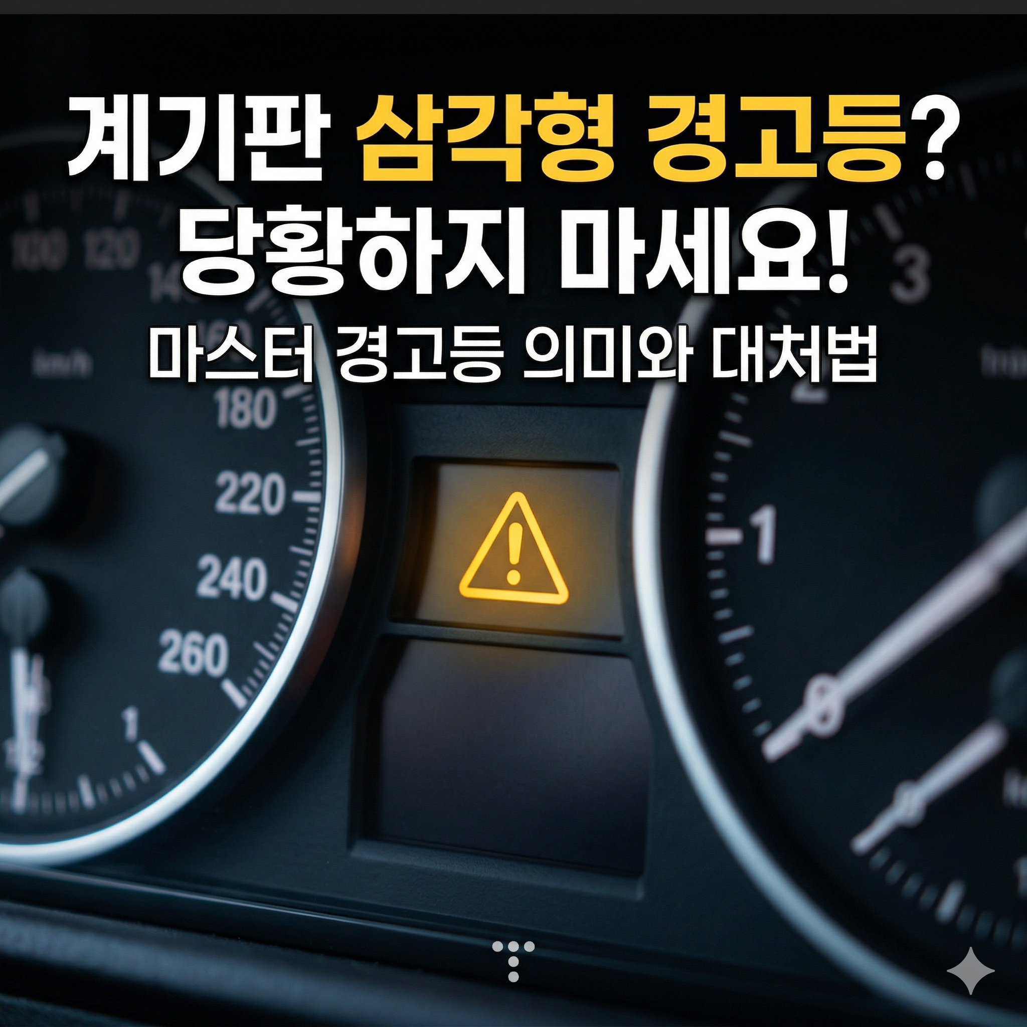 자동차 경고등 삼각형 느낌표 의미와 당황하지 않는 대처법
